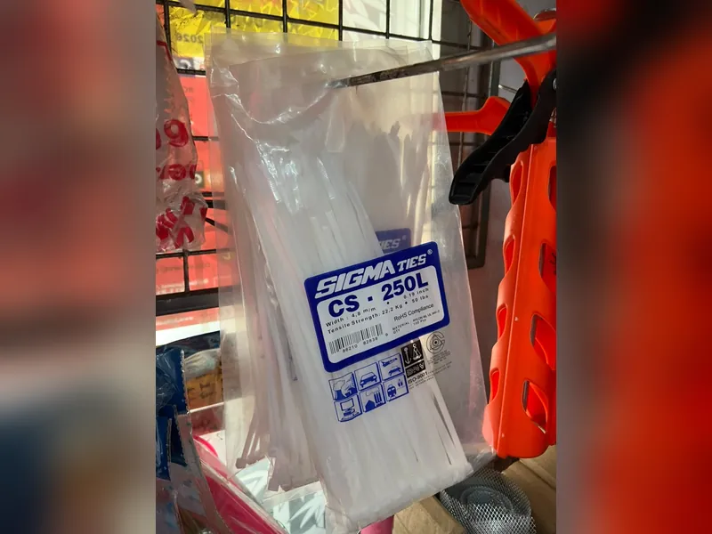 Kemasan kabel ties nylon Sigma Ties CS-250L isi 100 pcs